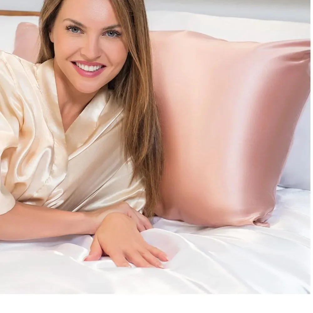 Blissy 100% Mulberry Silk Pillowcase - Rose Gold - Standard